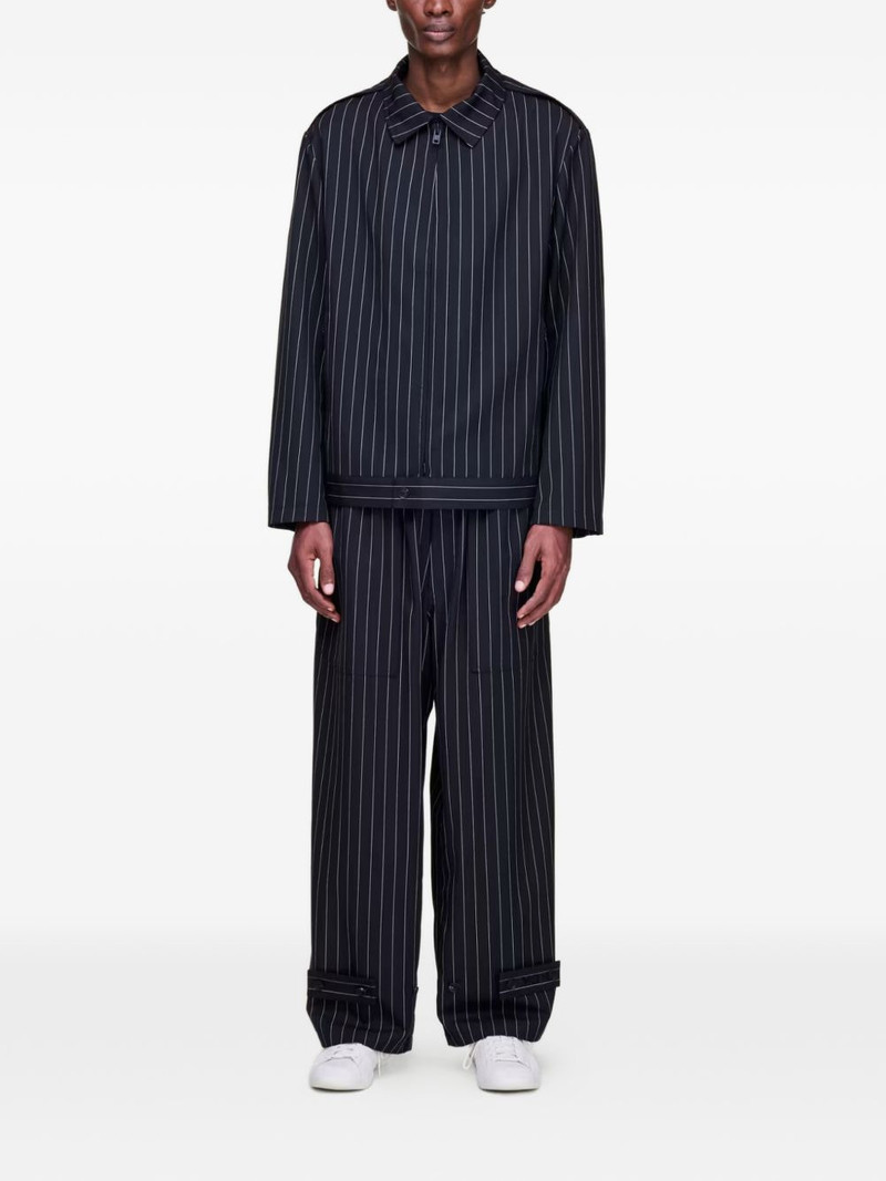 Y-3 pinstripe drawstring trousers outlook