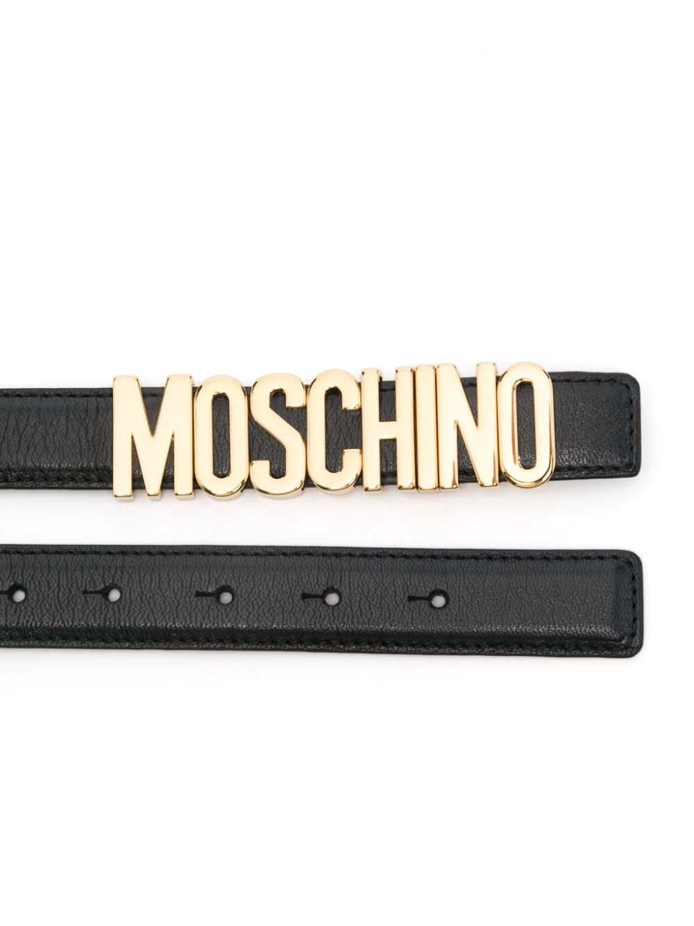 logo leather belt - 2