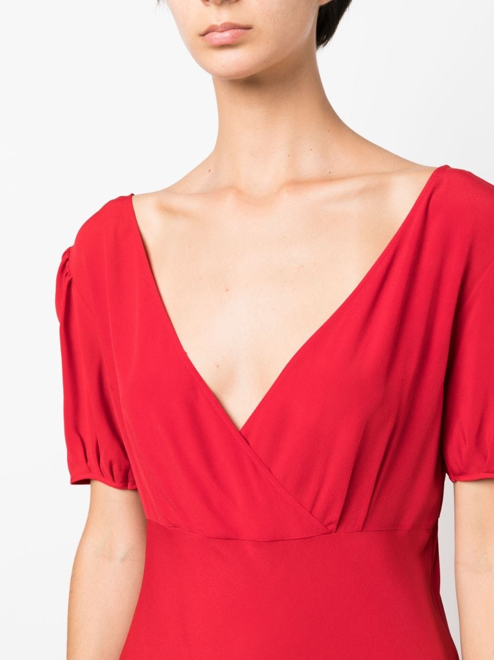 V-neck midi dress - 6