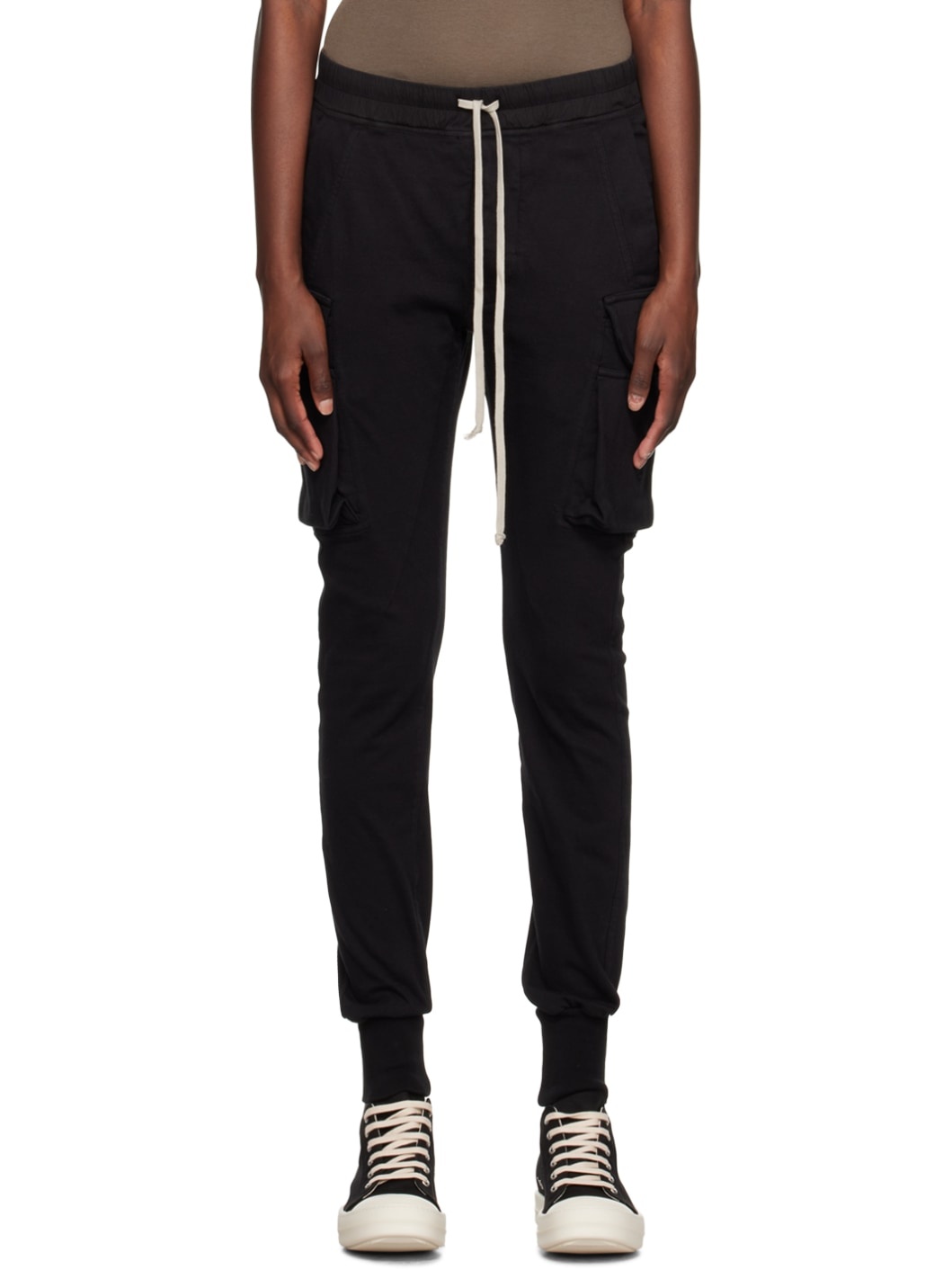 Rick Owens DRKSHDW Black Mastodon Cut Lounge Pants | REVERSIBLE