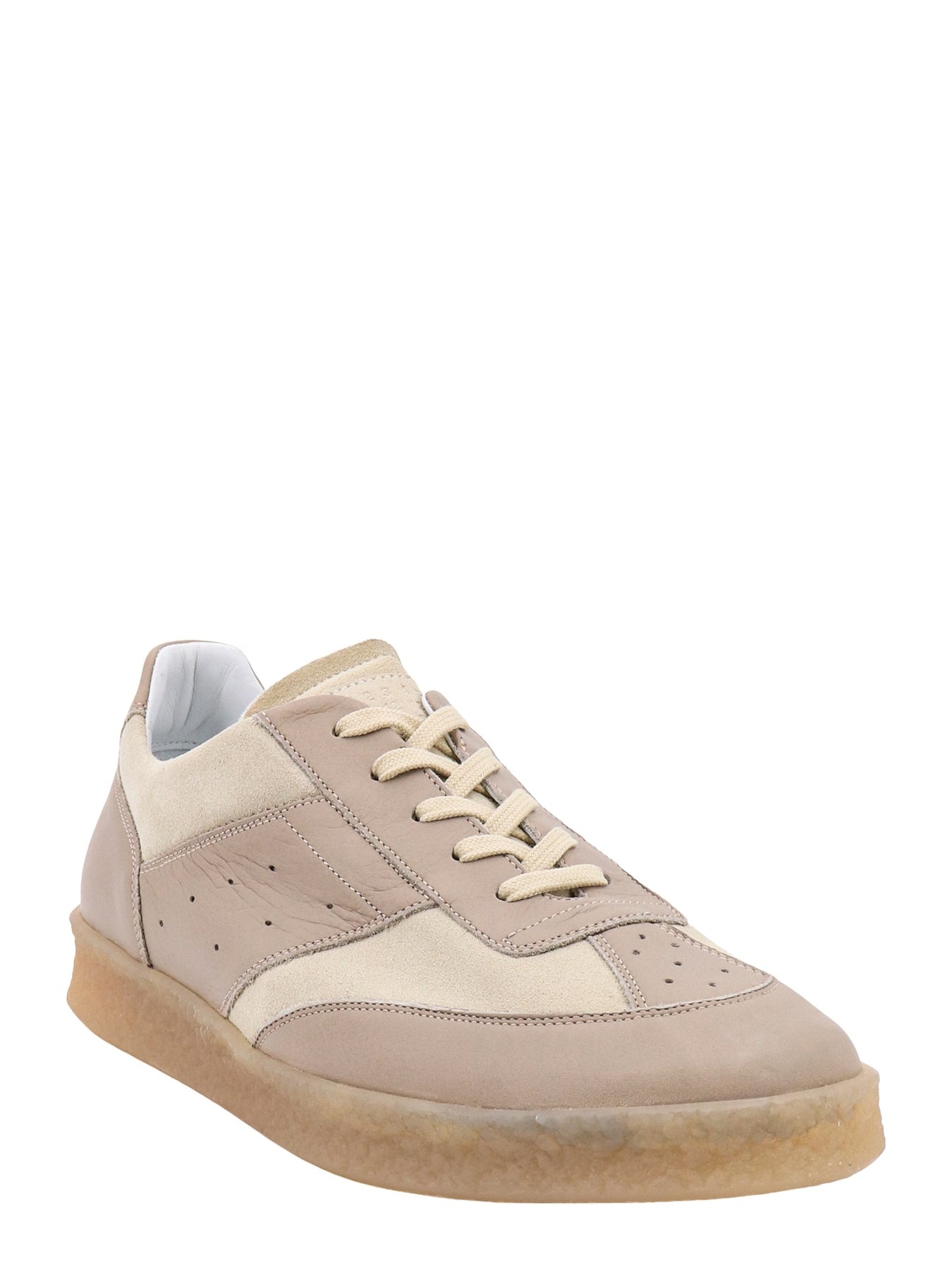 Leather sneakers with suede inserts - 2