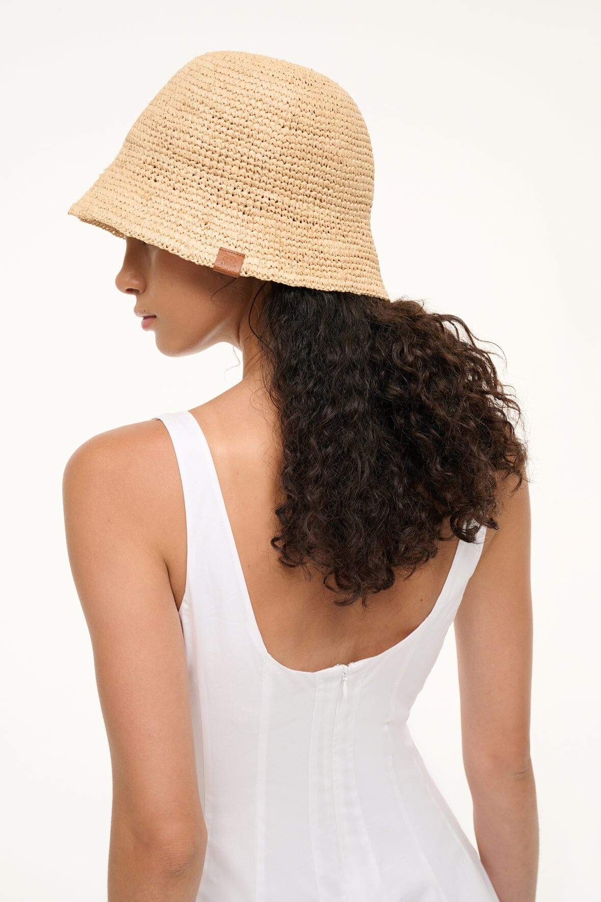 STAUD ST. REGIS MEYERS CROCHET HAT NATURAL TAN - 3