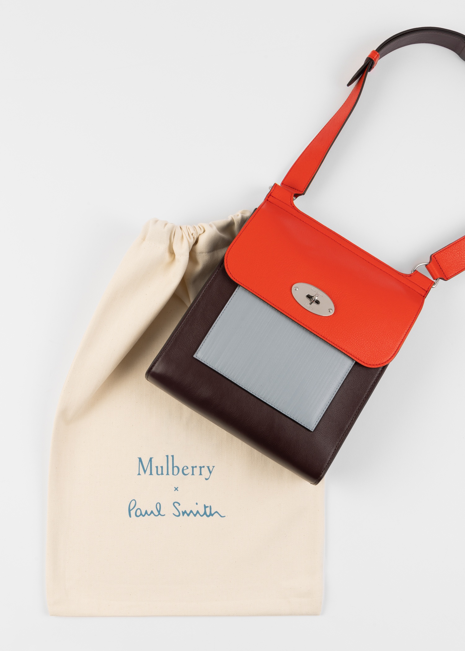 Paul Smith X Mulberry Mini Leather Anthony Cross-body Bag In Black