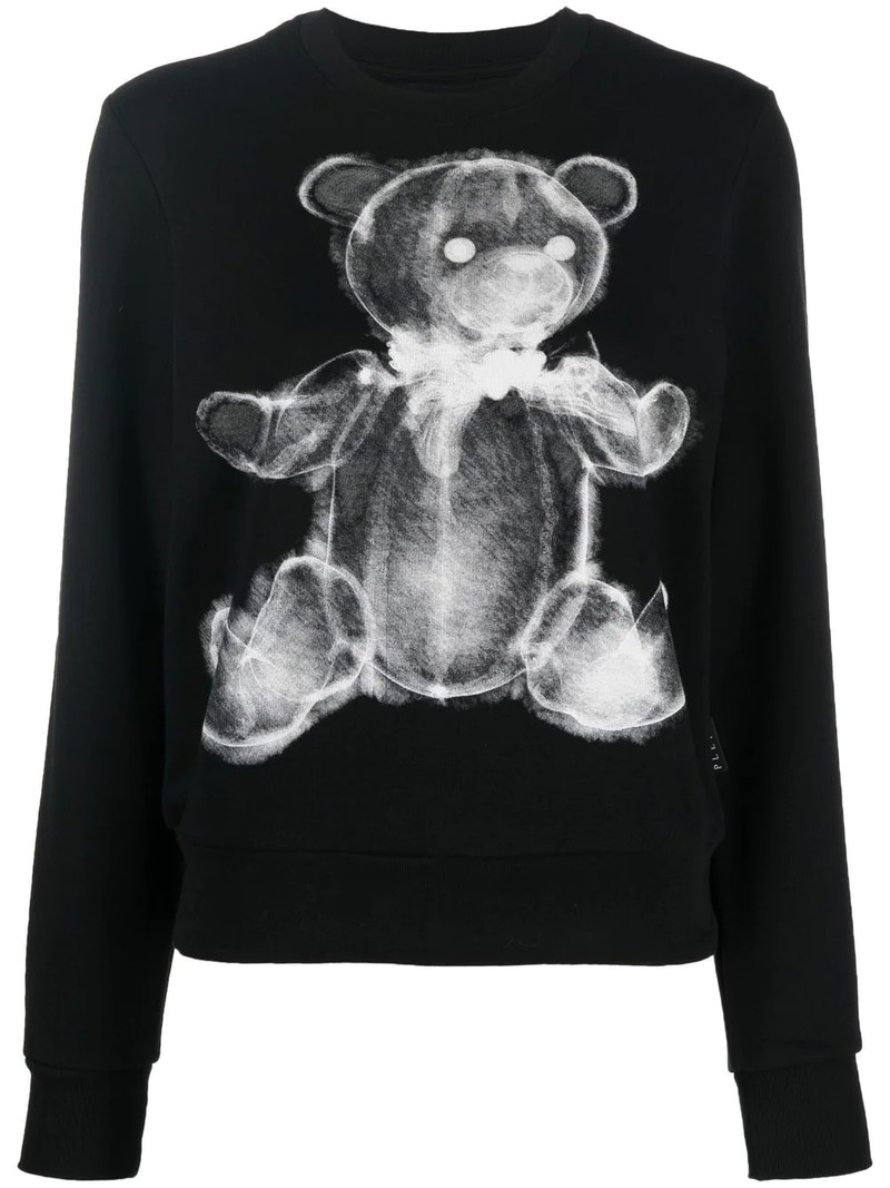 teddy bear x-ray-print T-shirt 1
