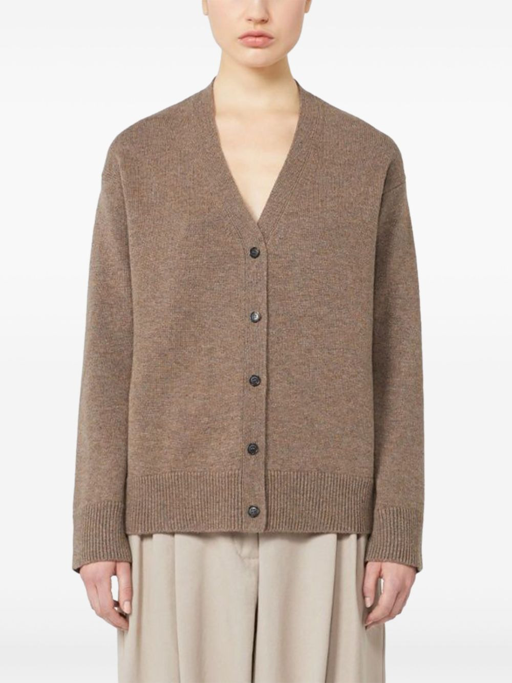 V-neck buttoned-up cardigan - 3