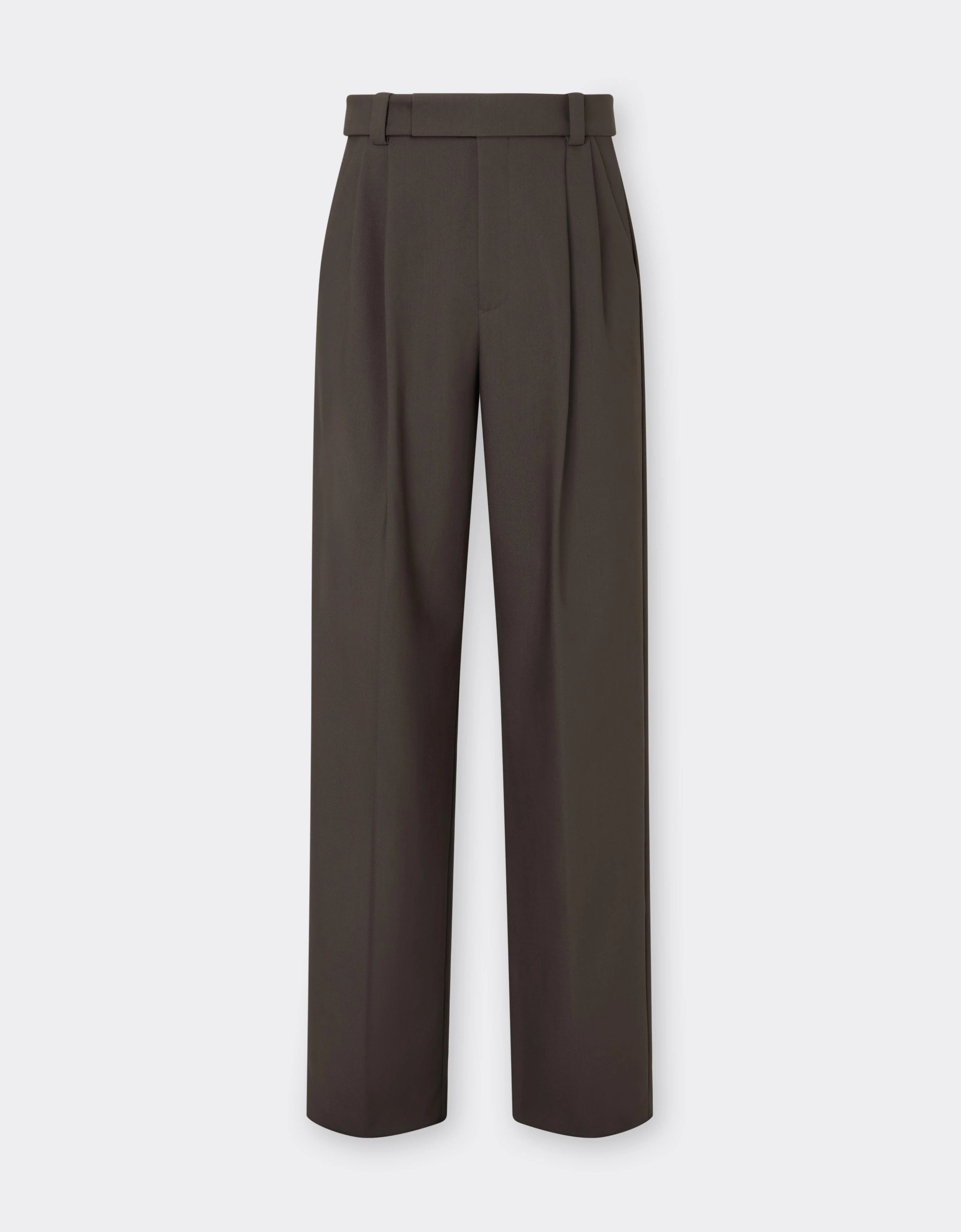 Crepe Trousers with Pleats - 1