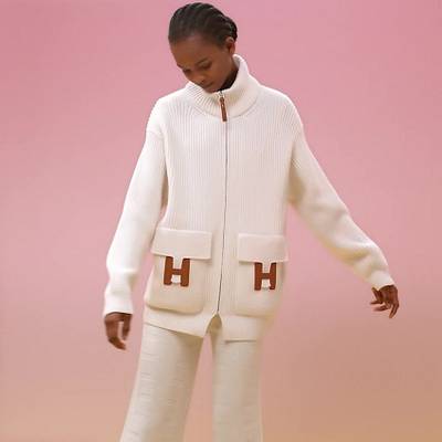 Hermès Wool knit jacket outlook