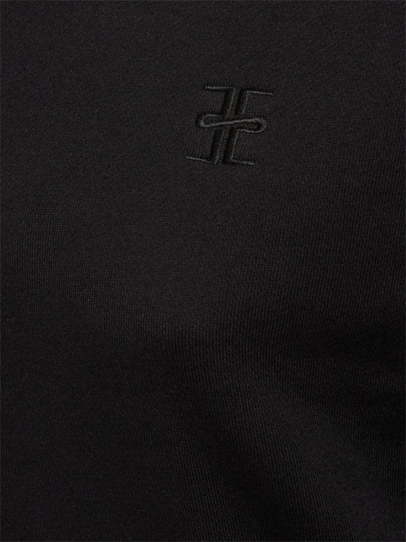 Sleeveless crewneck jersey top - 4