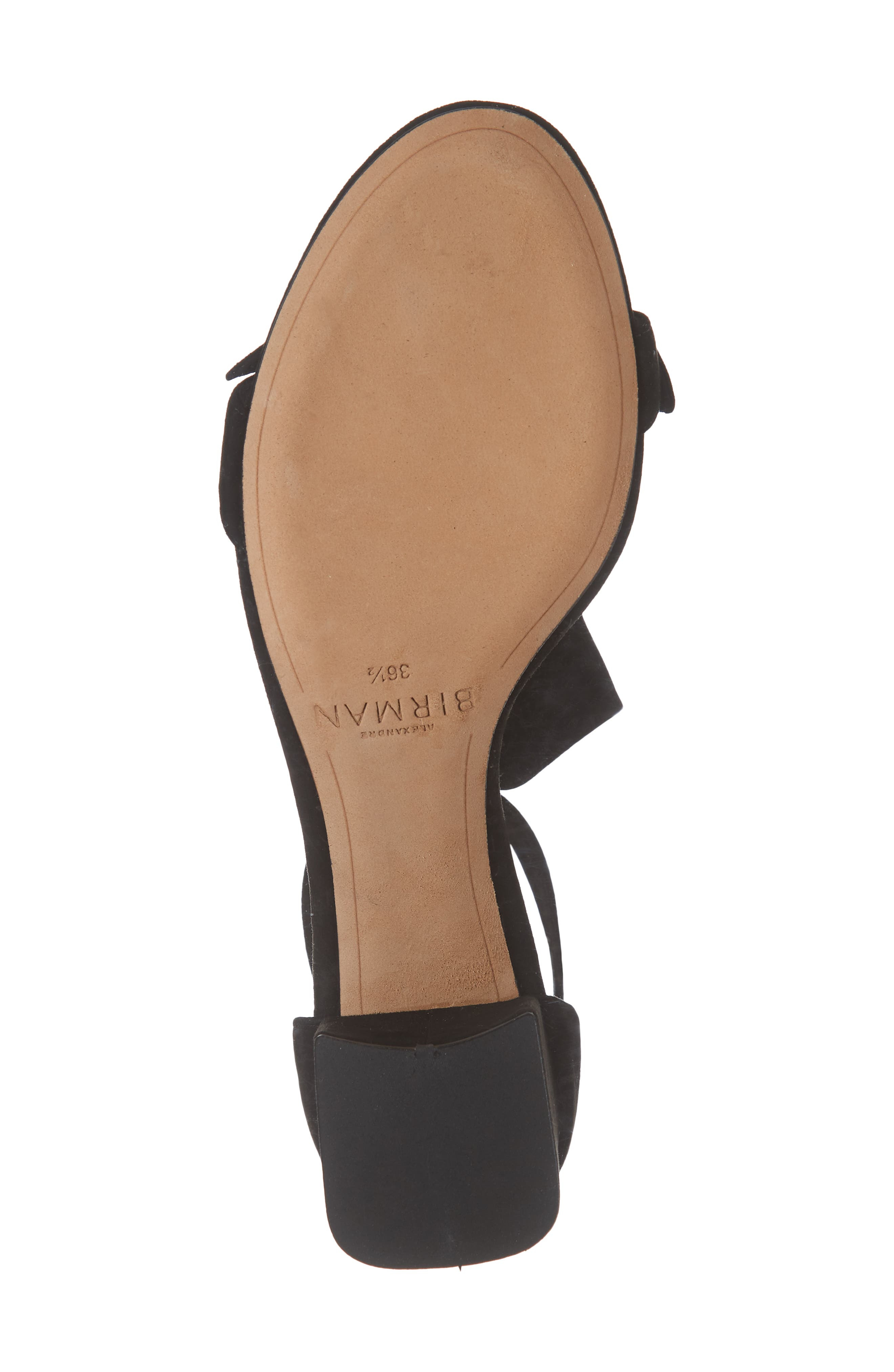 Alexandre Birman Clarita Block Heel Sandal in Black Suede at Nordstrom - 6