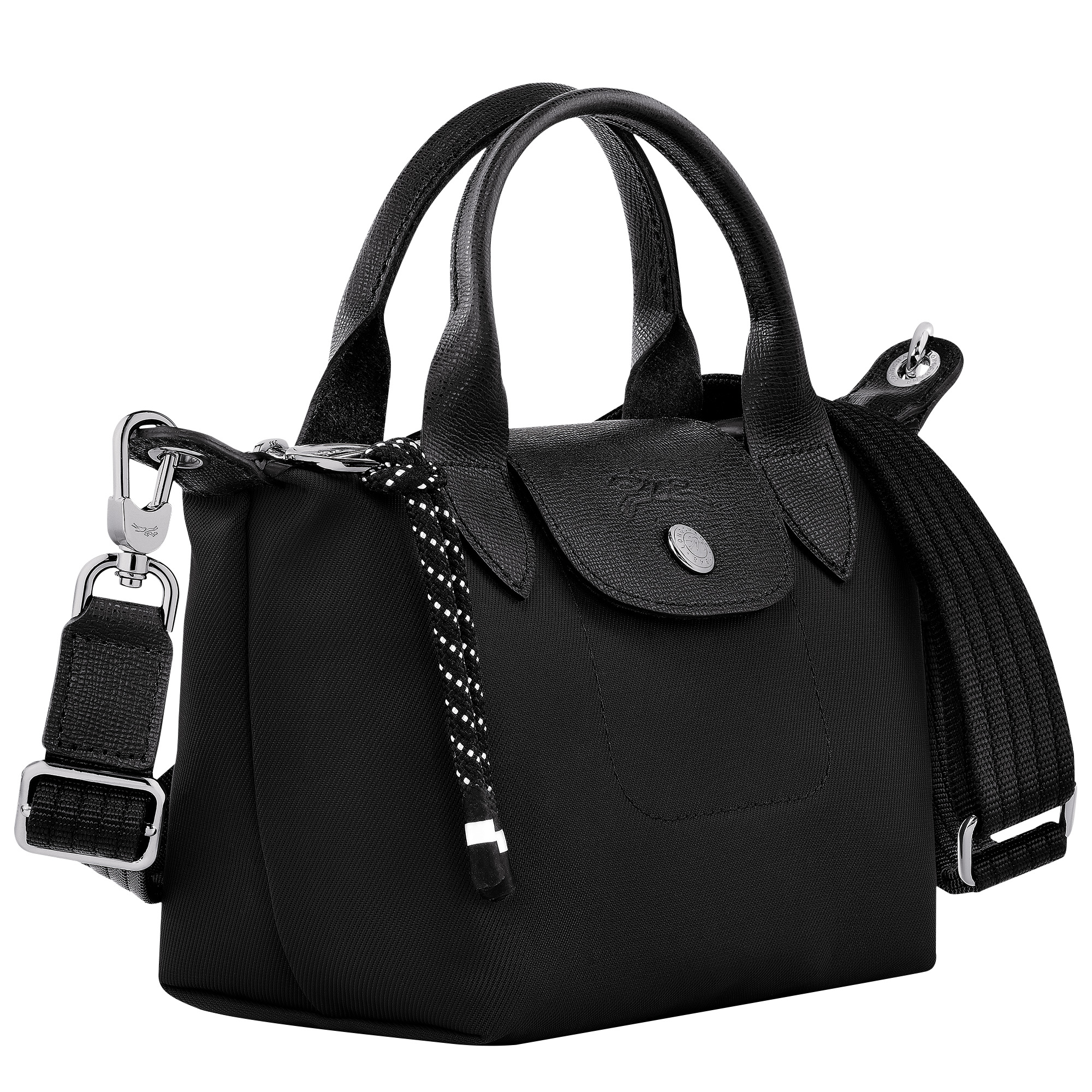 Le Pliage Energy XS Handbag Black - Recycled canvas - 3