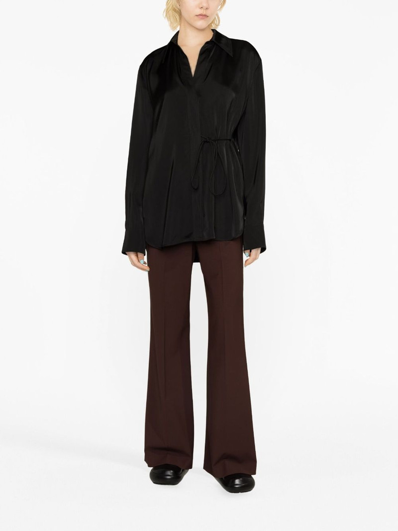 Jil Sander tie-fastening wrap shirt outlook