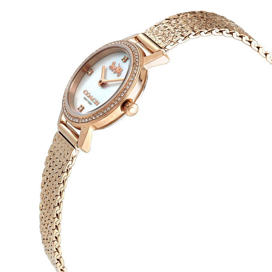 Coach Audrey Quartz Crystal Mother of Pearl Dial Ladies Watch 14503372 - 2