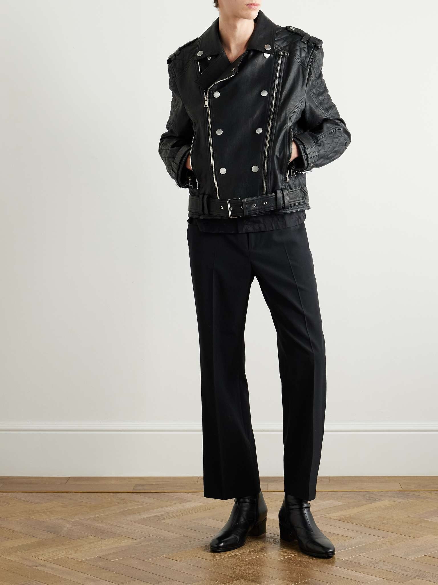 Quilted Leather Jacket - 2