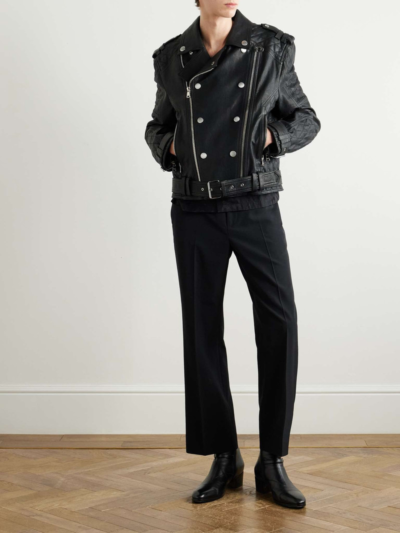 Balmain Quilted Leather Jacket outlook