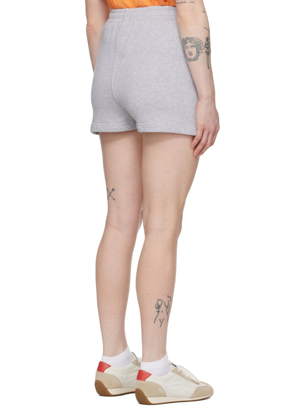 Gray Handwriting Shorts - 3
