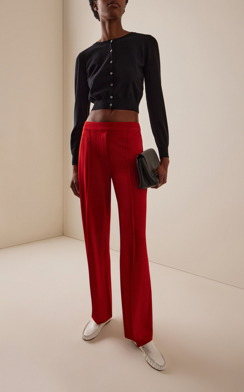 HIGH SPORT Evie Slinky Knit Pants red outlook