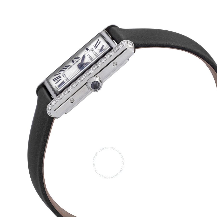 Cartier Tank Must Large  Quartz Diamond Silver Dial Ladies Watch W4TA0017 - 2