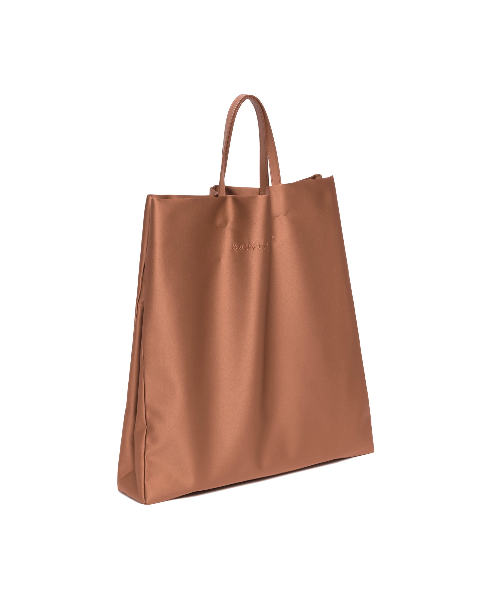 Beige Satin Jeanne Tote Bag - 6