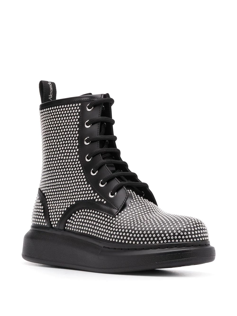 studded lace-up ankle boots - 2