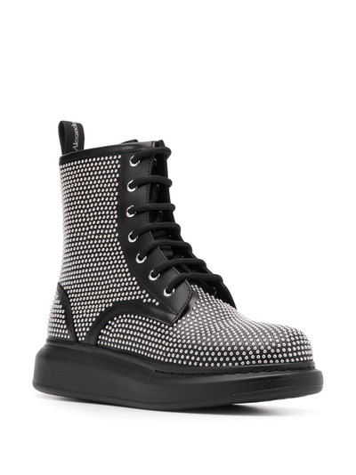 Alexander McQueen studded lace-up ankle boots outlook