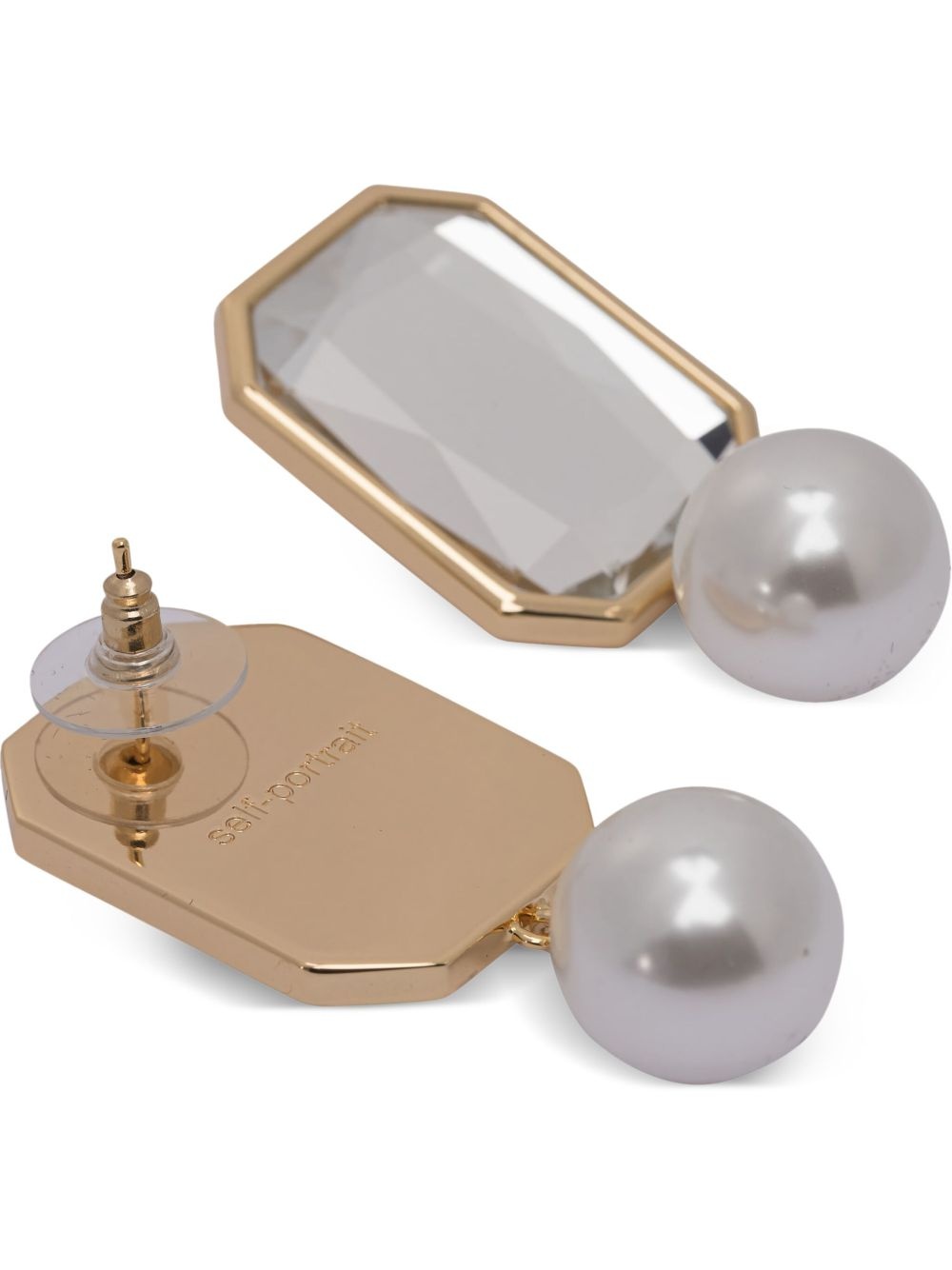 crystal-embellished earrings - 2