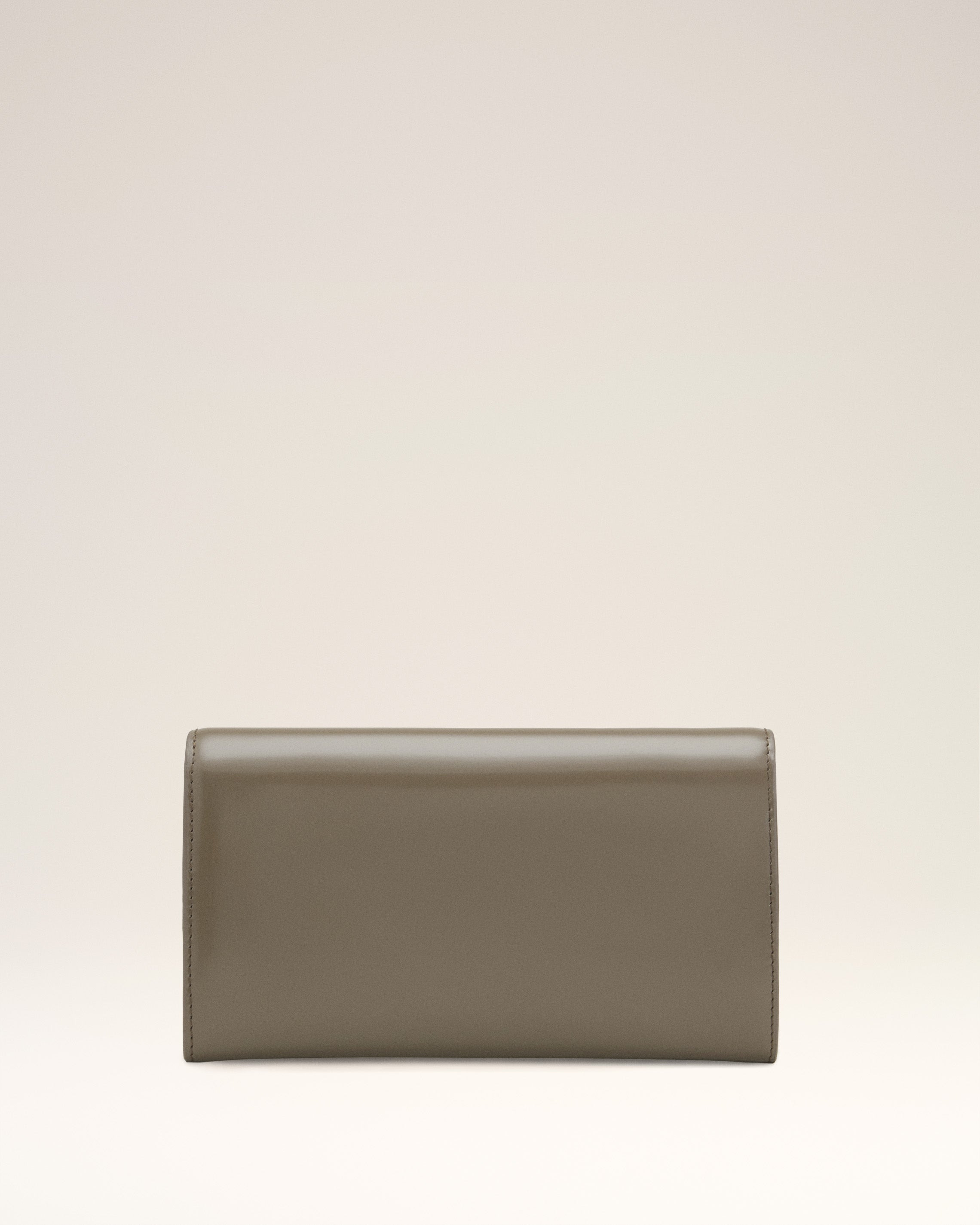 GREY GLAZED LEATHER PARIS PARIS CONTINENTAL WALLET - 2