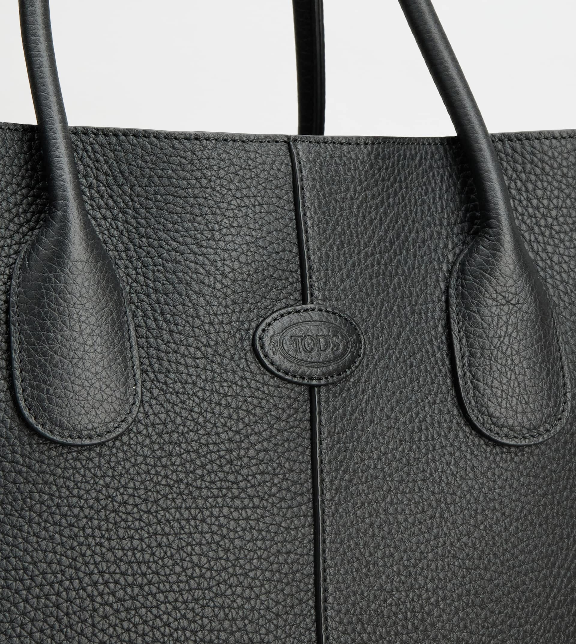 TOD'S DI BAG TOTE BAG IN LEATHER MEDIUM - BLACK - 6