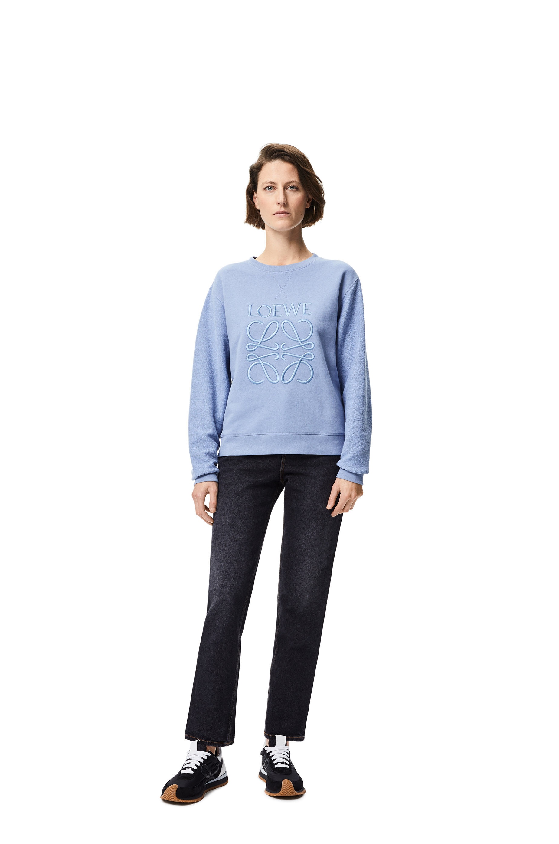 LOEWE anagram embroidered sweatshirt in cotton - 2