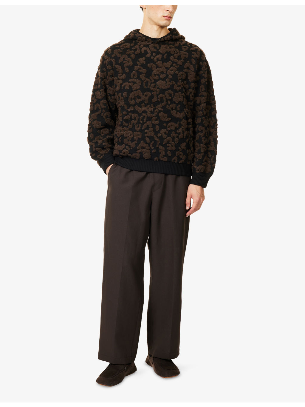 Camo-Knit Relaxed-Fit Wool Blend Hoody - 2