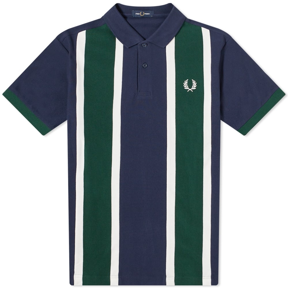 Fred Perry Authentic Vertical Stripe Polo Shirt - 1