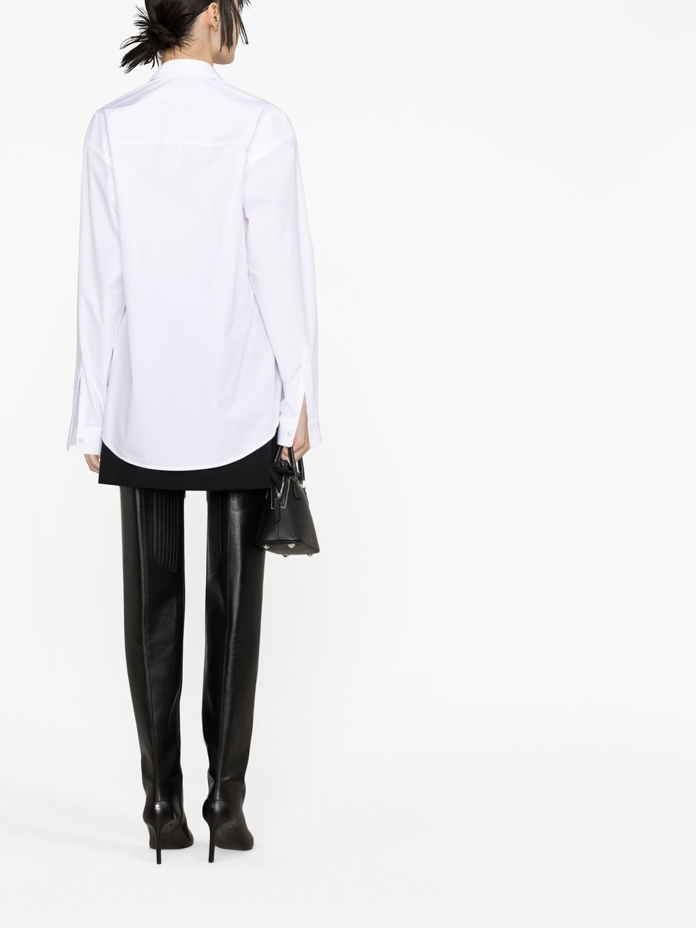 hourglass-shape long-sleeved shirt - 4