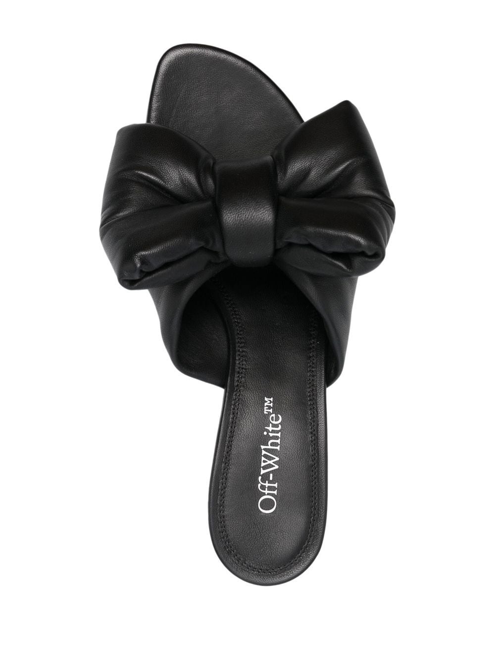 Allen bow-detail leather mules - 4