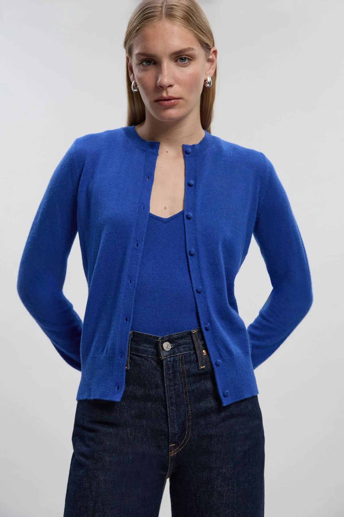 Wool Blend Cardigan - 1