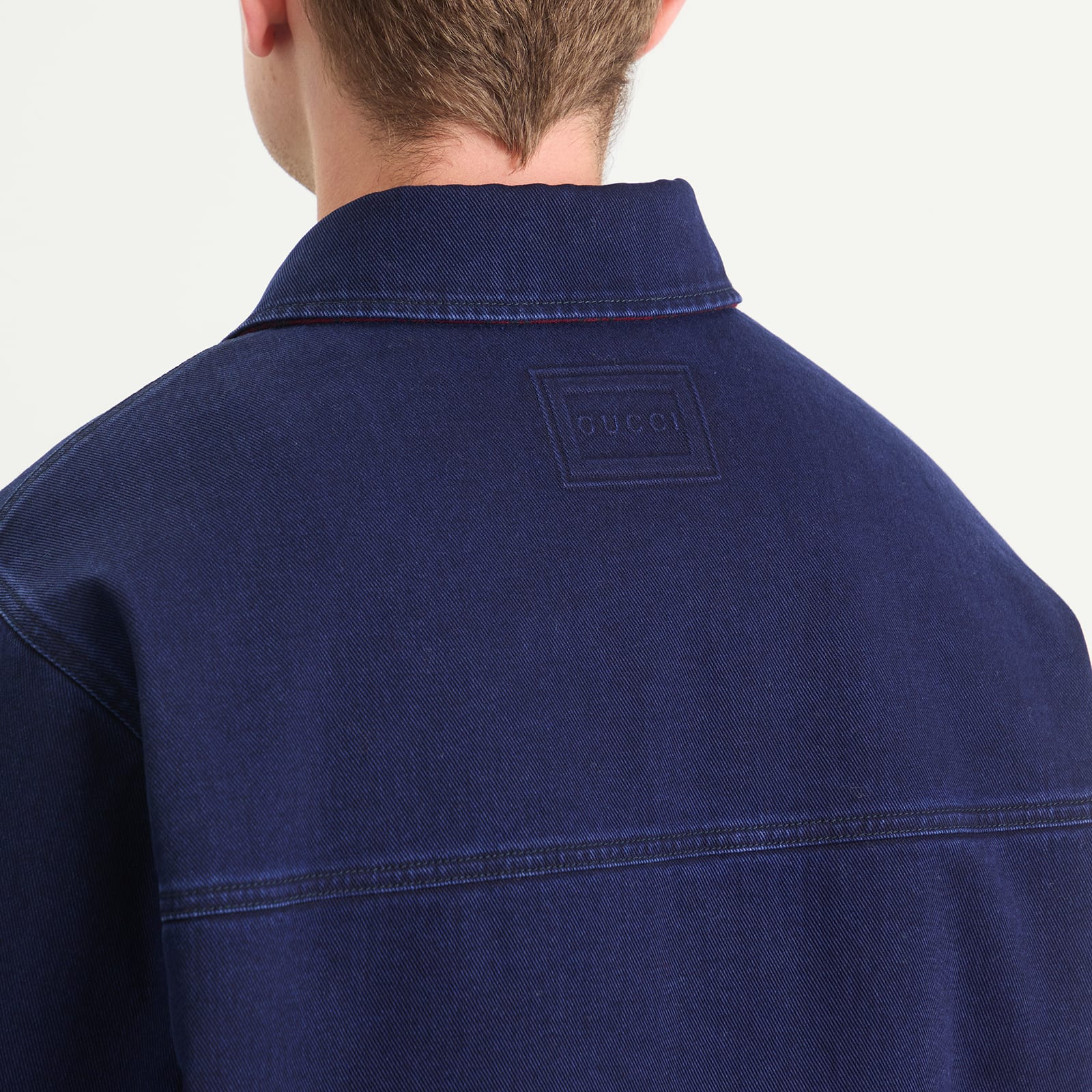 Gucci Denim Check Reversible GG Flannel Overshirt - 7