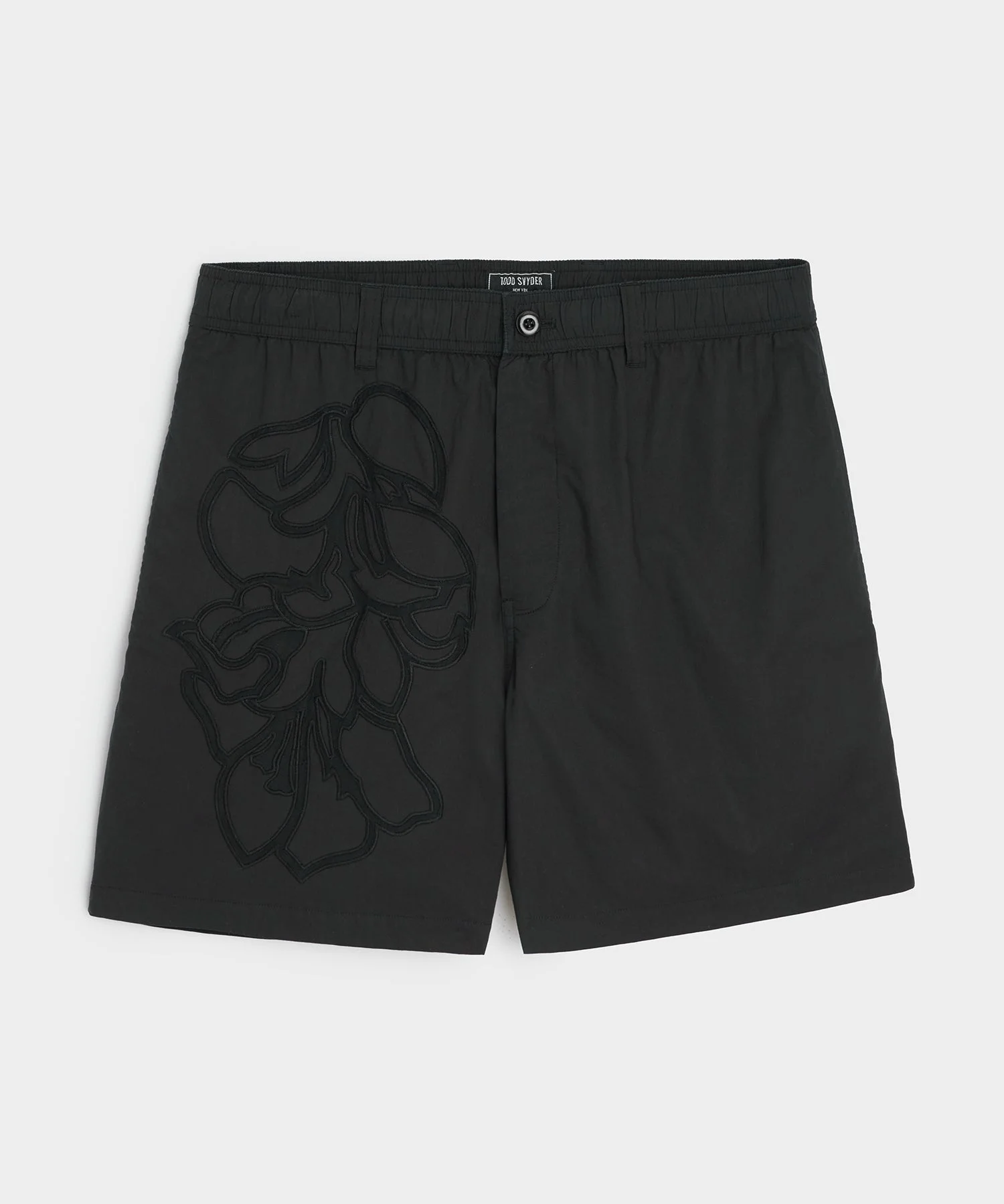 5" Floral Cotton Beachcomber Short - 1