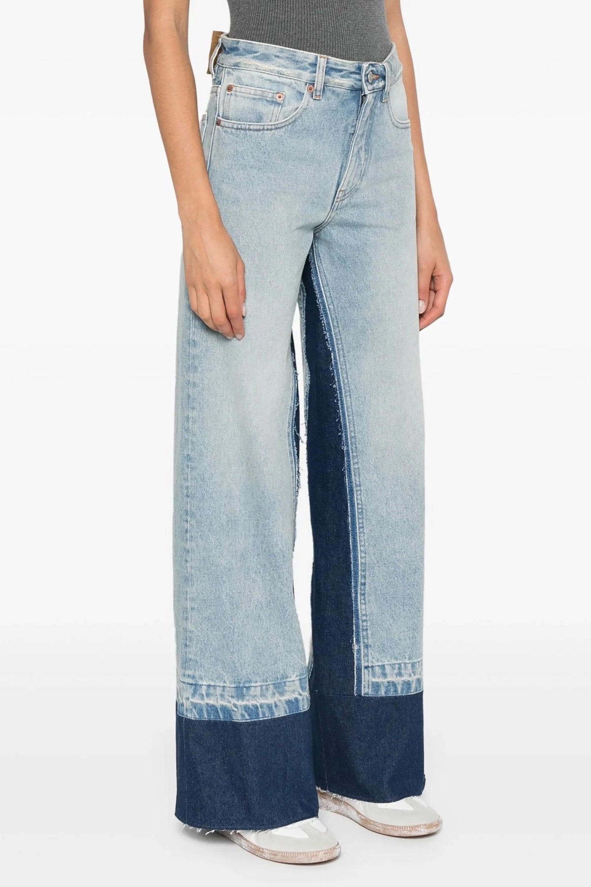 Contrast insert jeans - 2