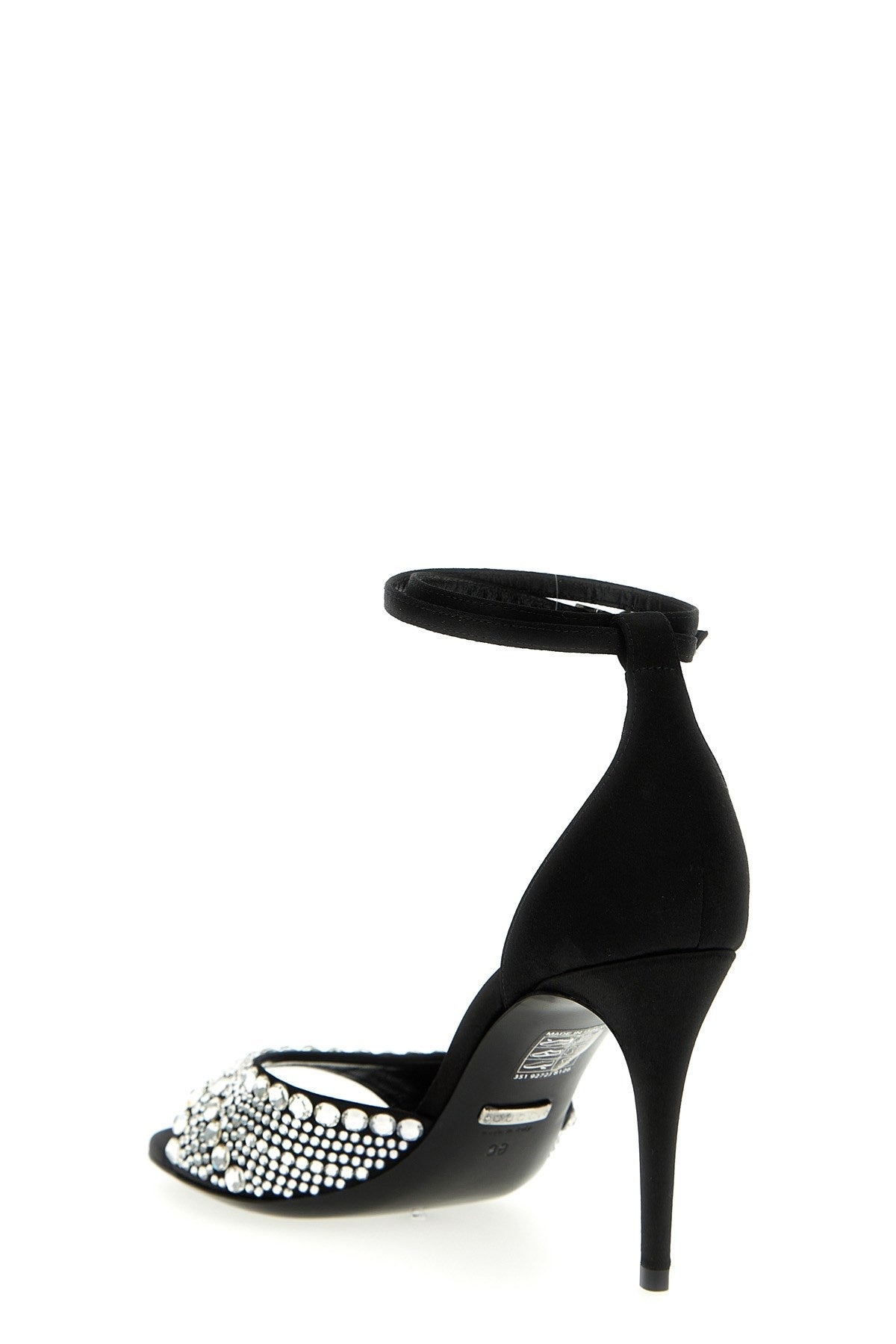 Gucci Women Crystal Satin Sandals - 2