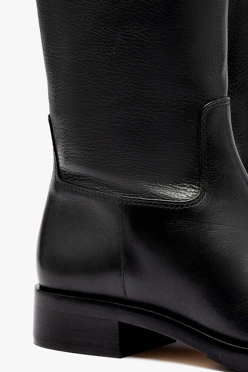 Anne Hi Boot In Black Leather 4
