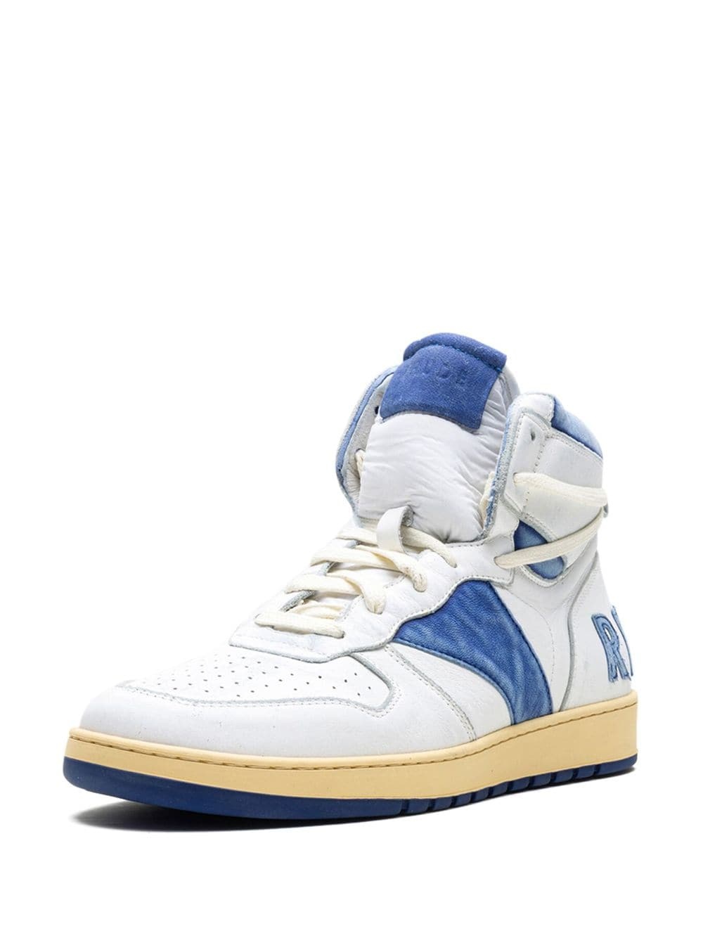 Rhecess "White/Royal Blue" high-top sneakers - 5