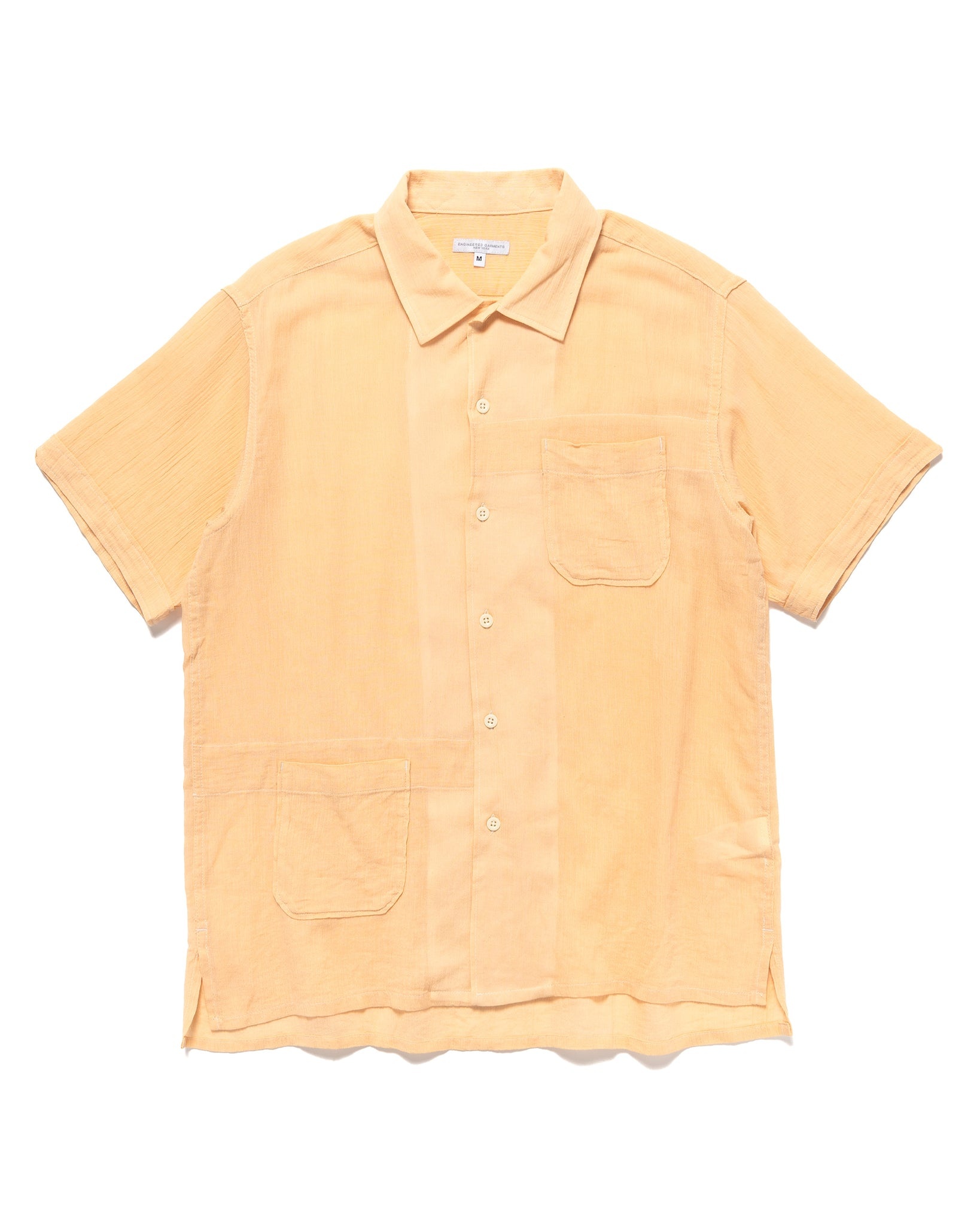 CAMP SHIRT COTTON CREPE CORAL - 1