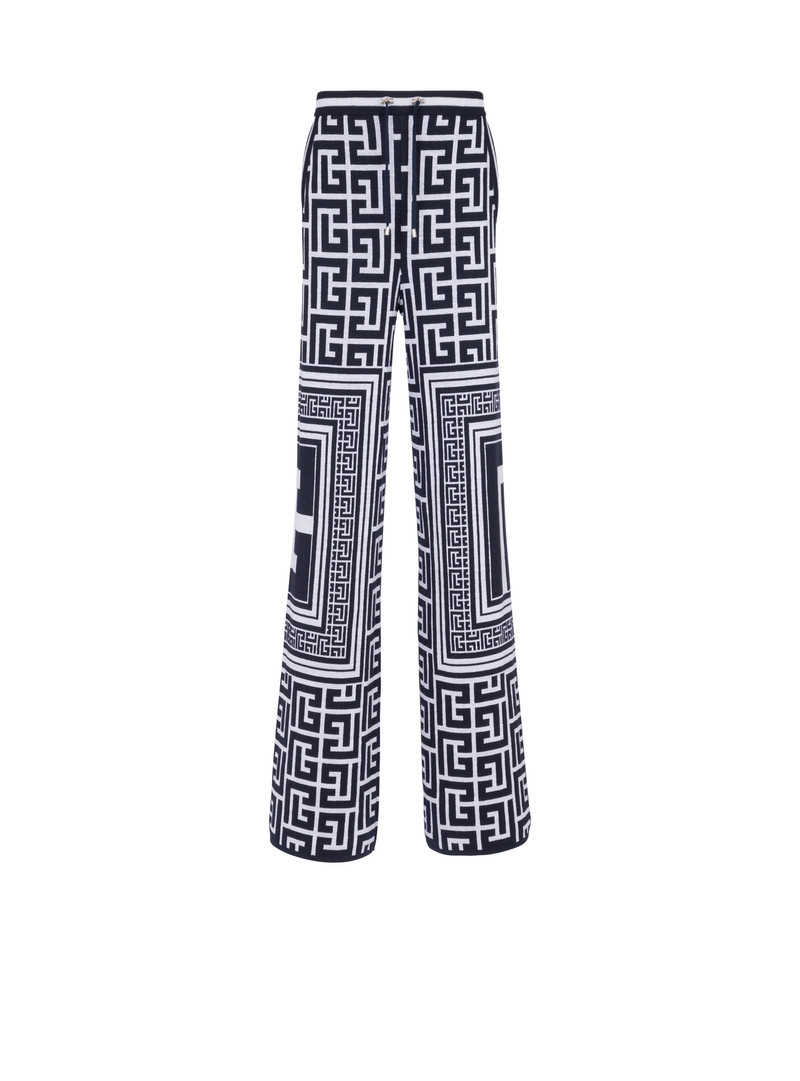 Maxi monogrammed casual trousers 1