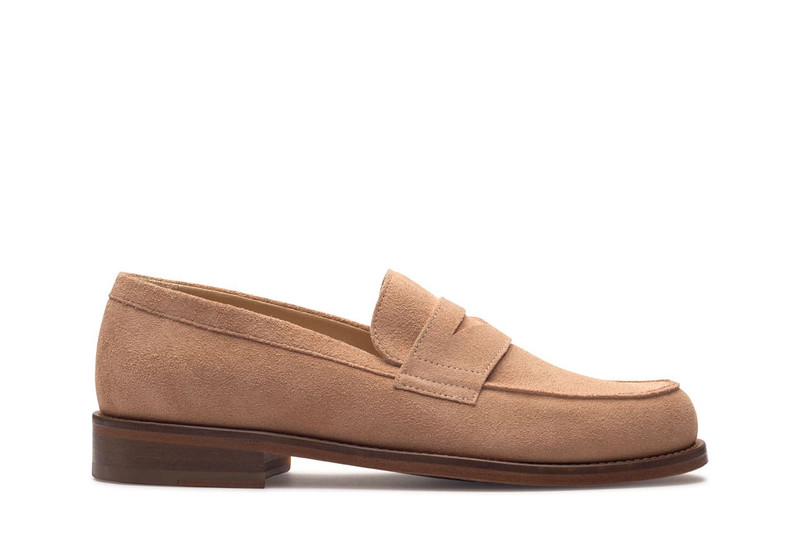 Rivoli Velours Nude - Leather Sole 1