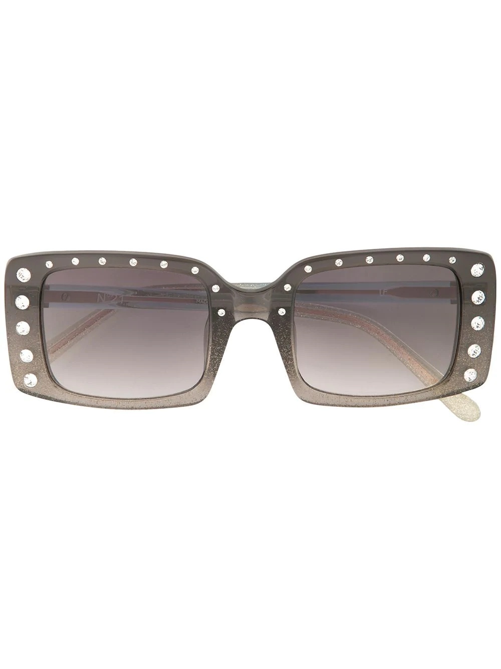 embellished rectangular-frame sunglasses - 1