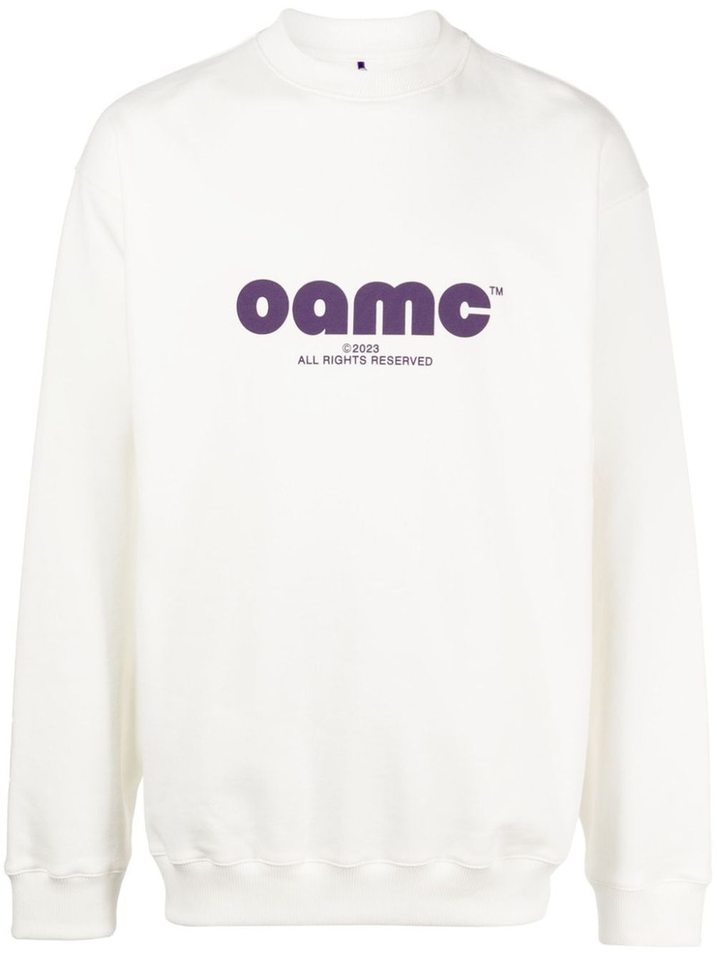 logo-print crew-neck sweatshirt 1