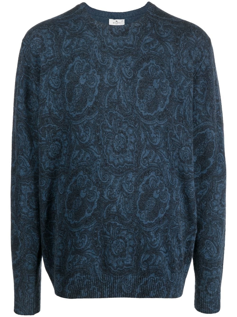 paisley-print knitted jumper - 1