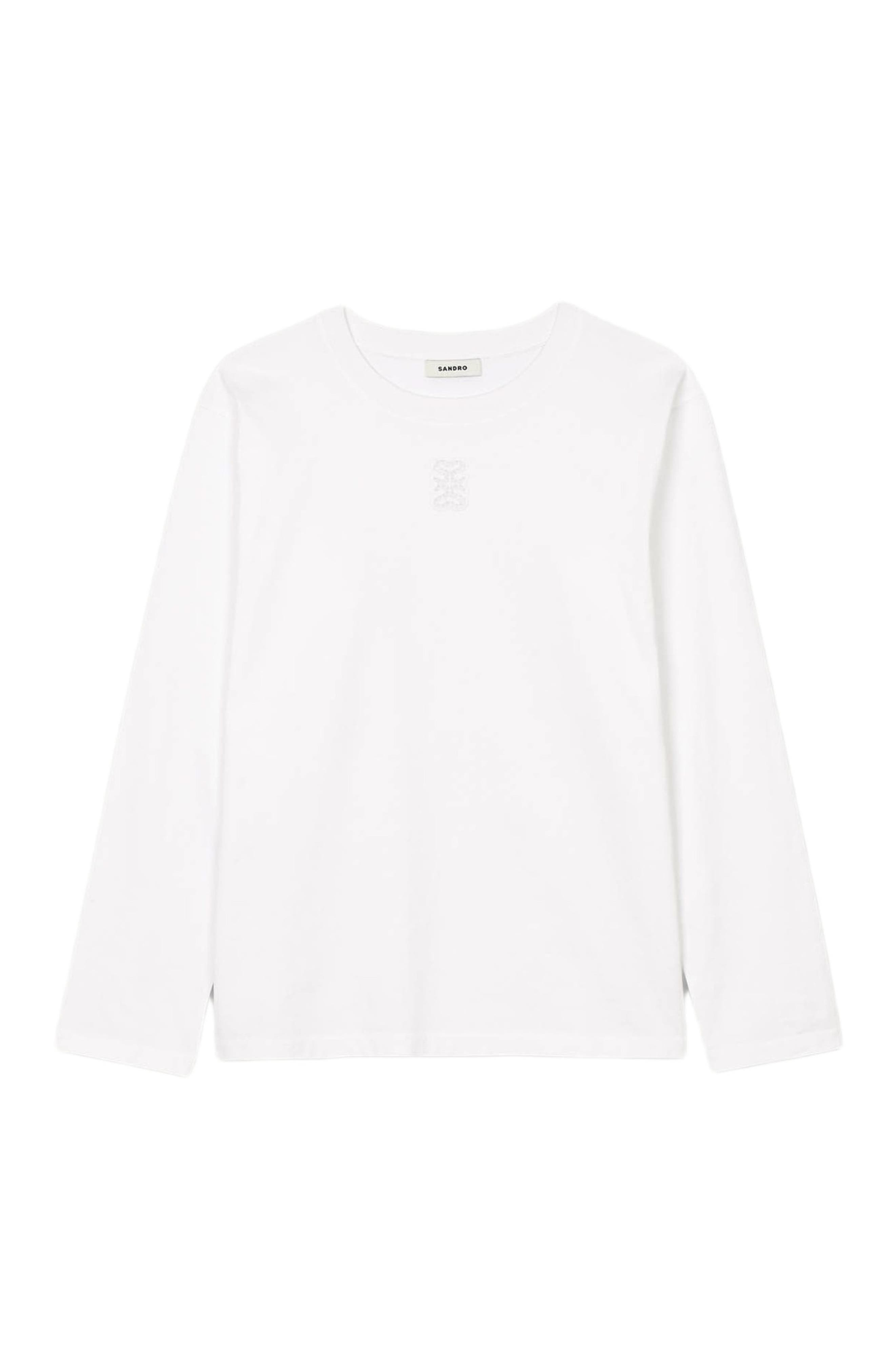 SANDRO T-shirt with embroidery in White at Nordstrom - 5