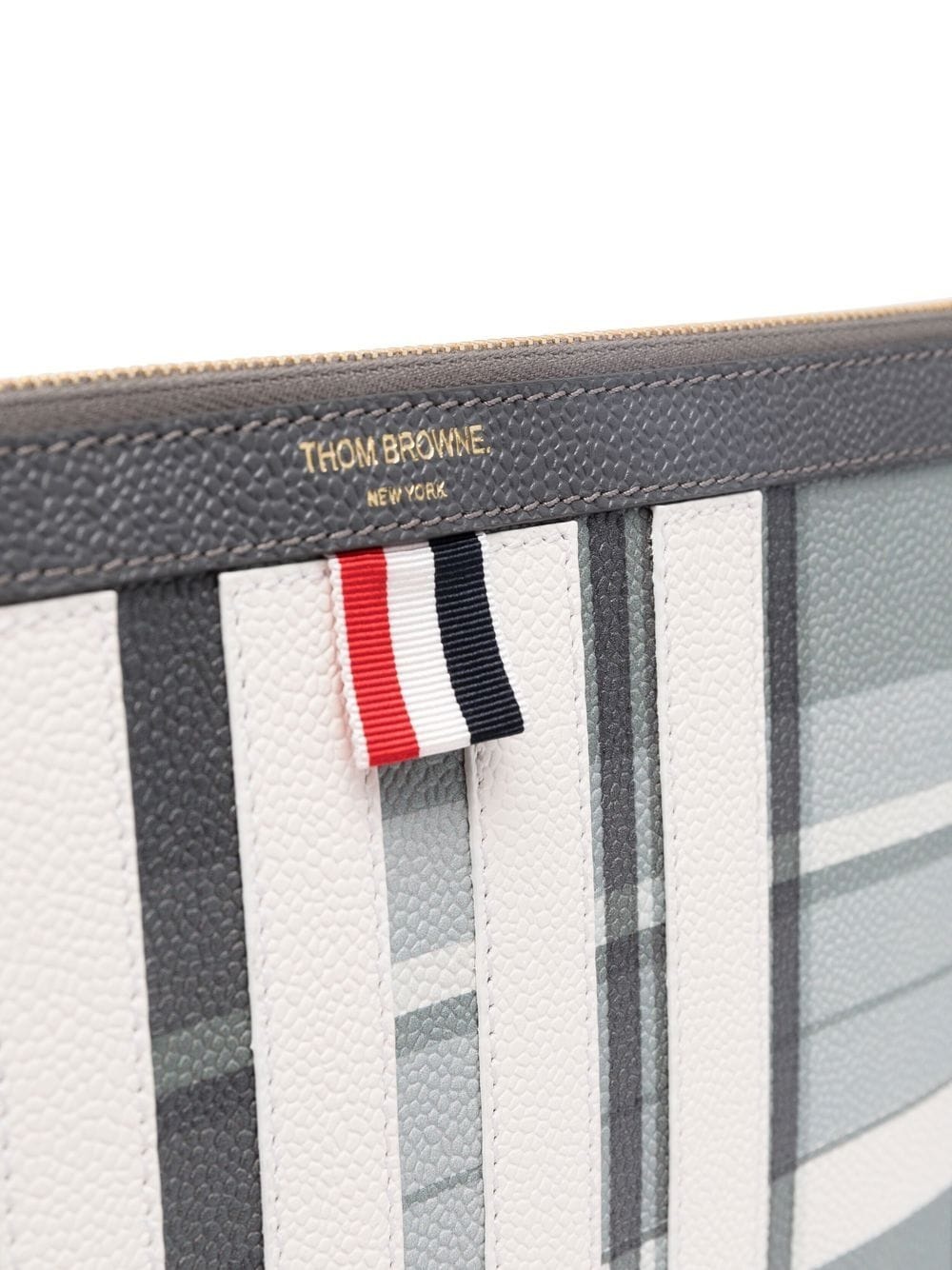 grosgrain-loop trim clutch bag - 4