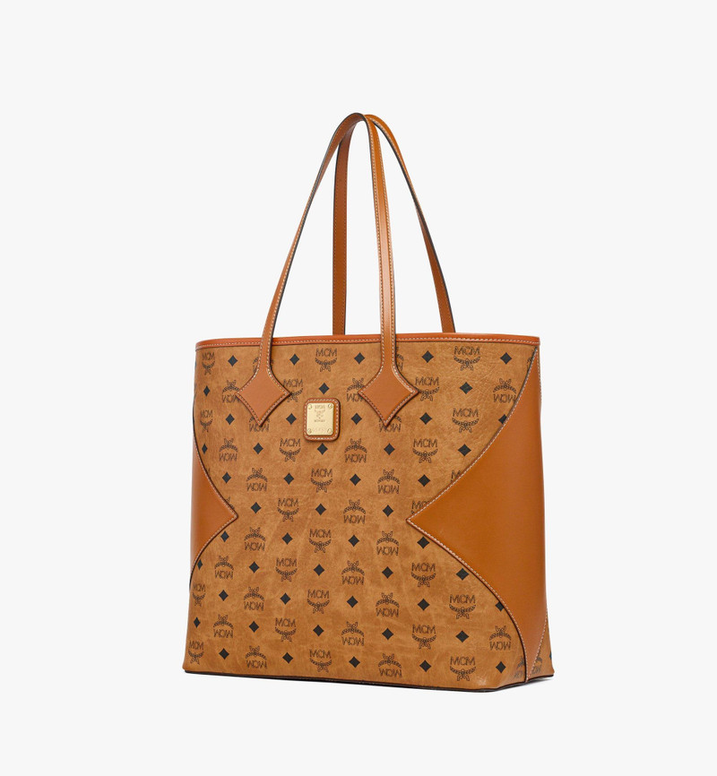 MCM Dia Shopper in Visetos Leather Mix outlook