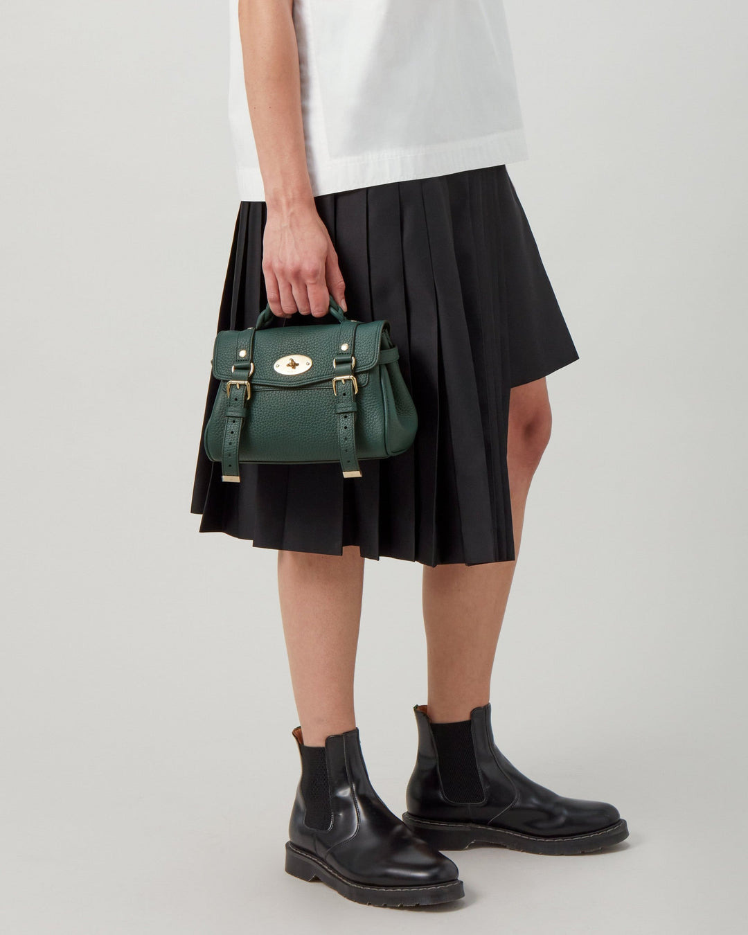 Mini Alexa Mulberry Green Heavy Grain - 5