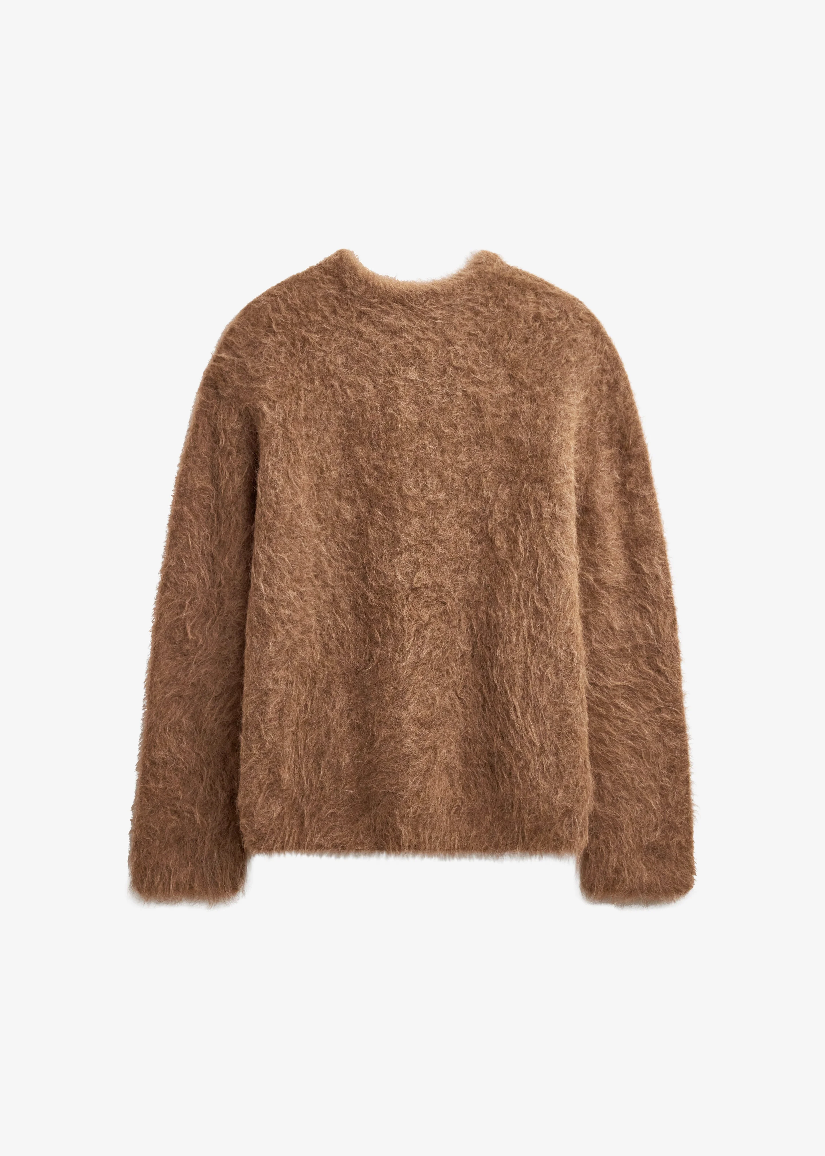 Willy Alpaca Knit Sweater - Dark Taupe - 1